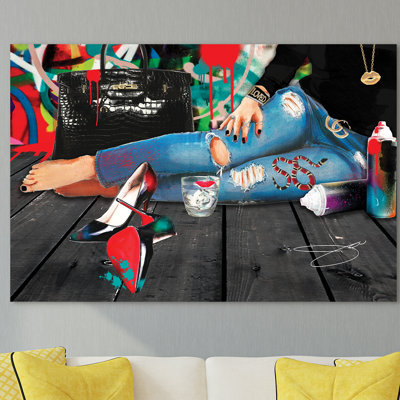 «100% Coffee Break» par Jodi P. - reproduction de photo sur verre