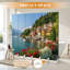 Cloison pliante 6 panneaux paravent fleurs royales Varenna Lac de Côme Italie toile séparateur de cloison de protection autoportante cloison d'intimité