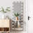 Hollywood Style Full Length LED Mirror – Tempered Glass, Exposed Bulb Front Light, 3 Color Modes, Includes Stand-1624055503