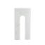 Sculpture en marbre arche romaine - 10 x 2 x 5 po - Blanc