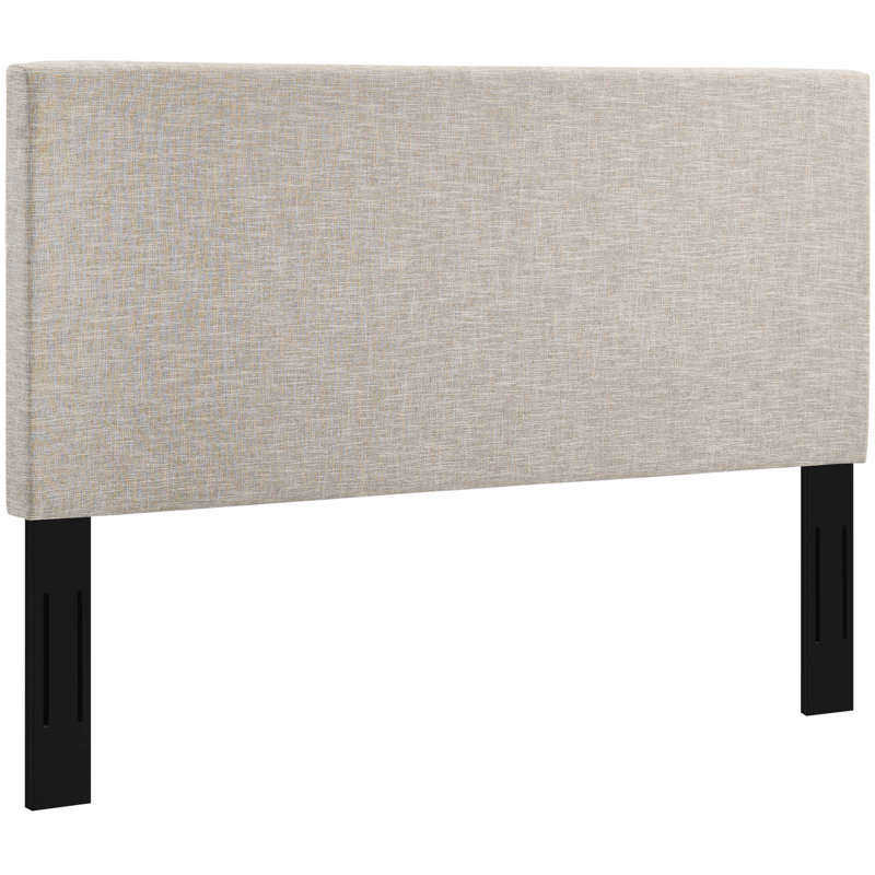 Tête de lit tapissier en tissu de lin Carson Carrington Stryn par Modway, Double/grand, Mélange de polyester beige