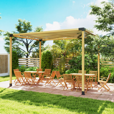 MGP 8' W x 8' D Solid Wood Pergola