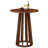 37" H Modern Round Bar Table, Solid Wood Base Bar Table For Dining Room