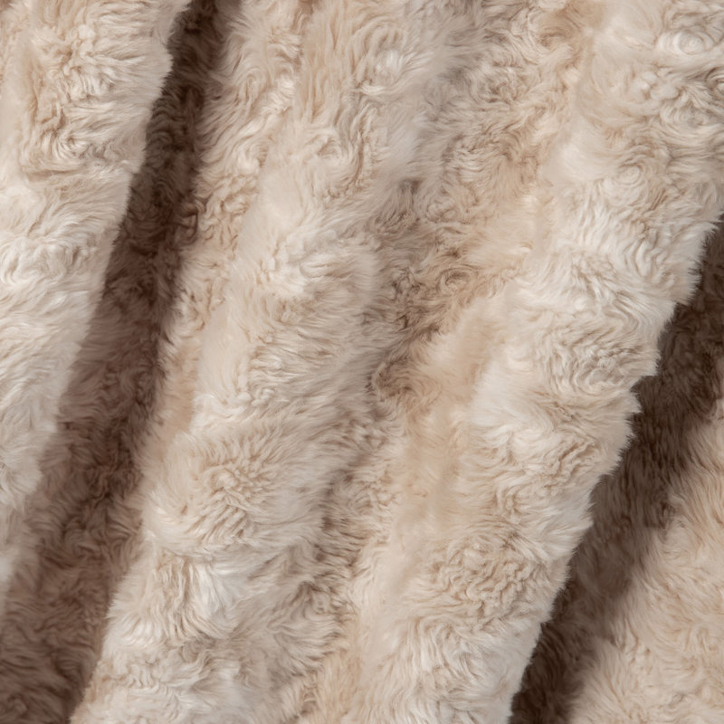 Luxury Faux Fur Throw, Brown
