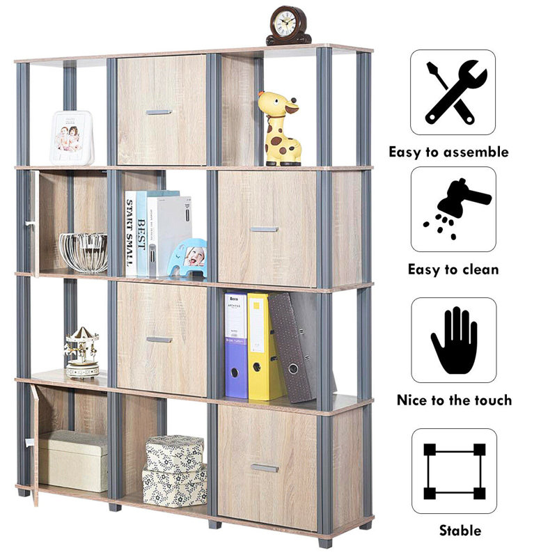 Bromsgrove 145cm H x 117cm W Cube Bookcase