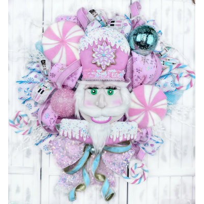 Deluxe Candy Land Nutcracker Christmas Wreath