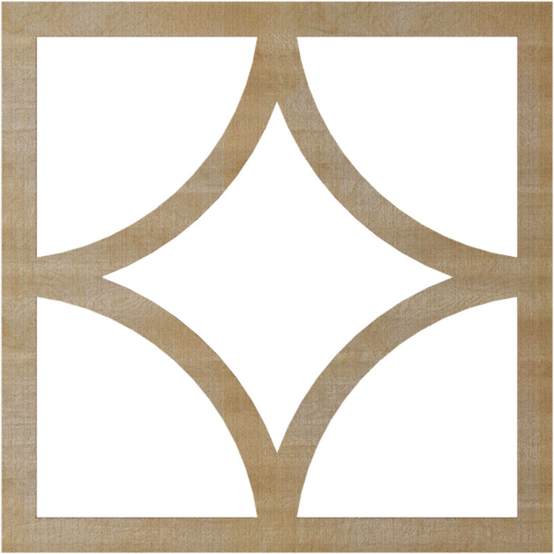 Statesman Ceiling Medallion, 32" H x 32" W x 0.25" D, Hickory