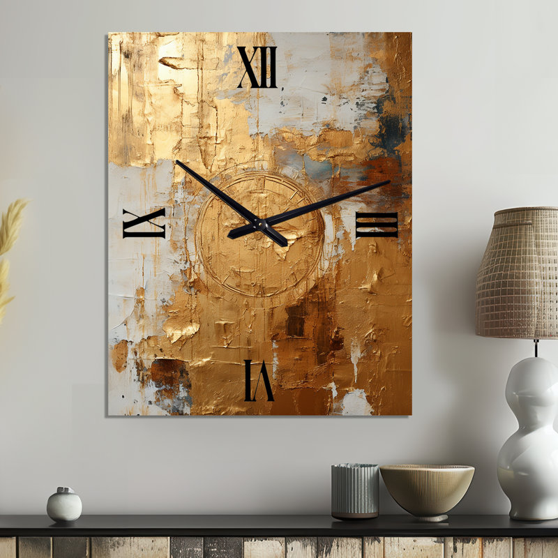 Horloge murale rétro en métal II, Grand