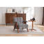 Fauteuil d'appoint, fauteuil en forme de nuage avec structure en bois massif-661594861-661594859