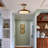 Vintage Crystal Semi-Flush Ceiling Light, 5-Light 12” Fixture. Mid-Century style, ideal for bedroom, entryway, hallway, dining room.