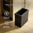 Elevate Stainless Steel 3.18 Gallon Rectangle Waste Basket Open Removable Lid-195767526