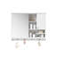 Armoire de salle de bain murale polyvalente avec miroir et tablettes réglables