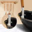 Ephratah Kitchen Utensil Set Silicone, 33 Pieces Cookware, Natural Wood Handles(White)