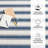 Blue Awning Stripe Machine Printed Washable Rug-92286713