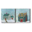 Home for Christmas - Ensemble de 2 reproductions d'art sur toile tendue-2135801096