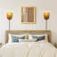 25.75"H Deidamia Brushed Gold Iron Wall Sconce with Hemp Rope Shade