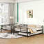 Full Over Full Metal Bunk Bed with Trundle-953524674