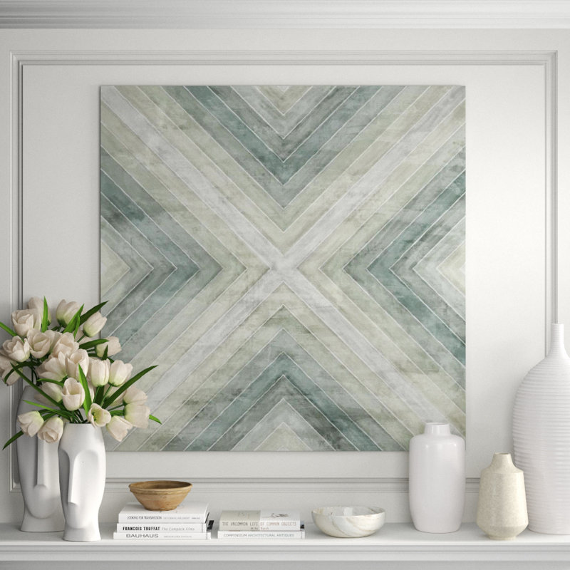 Concentration Of Green IV Print by Guseul Park, Glass Coat, 54" H x 54" W