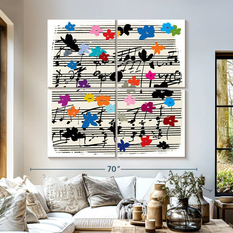 Abarca Music Notes, 57'' H x 57'' W