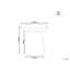 Metal Side Table with Storage-713189458