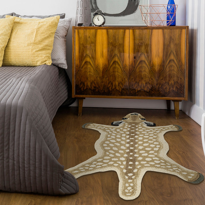 Tapis beige et brun Harjo, Nouveauté 2 pi x 3 pi