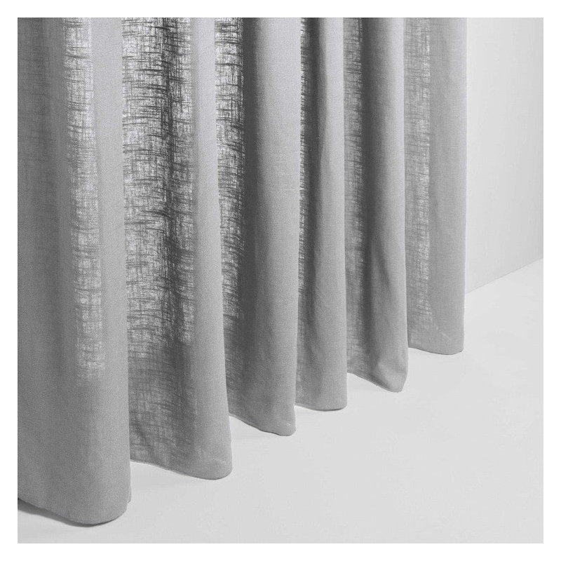 Bellavista Semi Sheer Curtain Single Panel, Pale Grey, Width 350 x Drop 280cm
