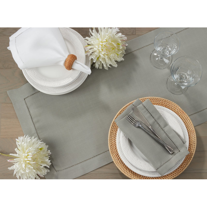 Emmeline Solid Color Table Runner, Pink, 82" L x 16" W