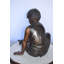 Bronze Boy Push Turtle Fountain