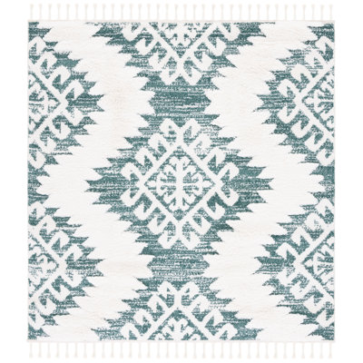 Tapis à performance géométrique marocain