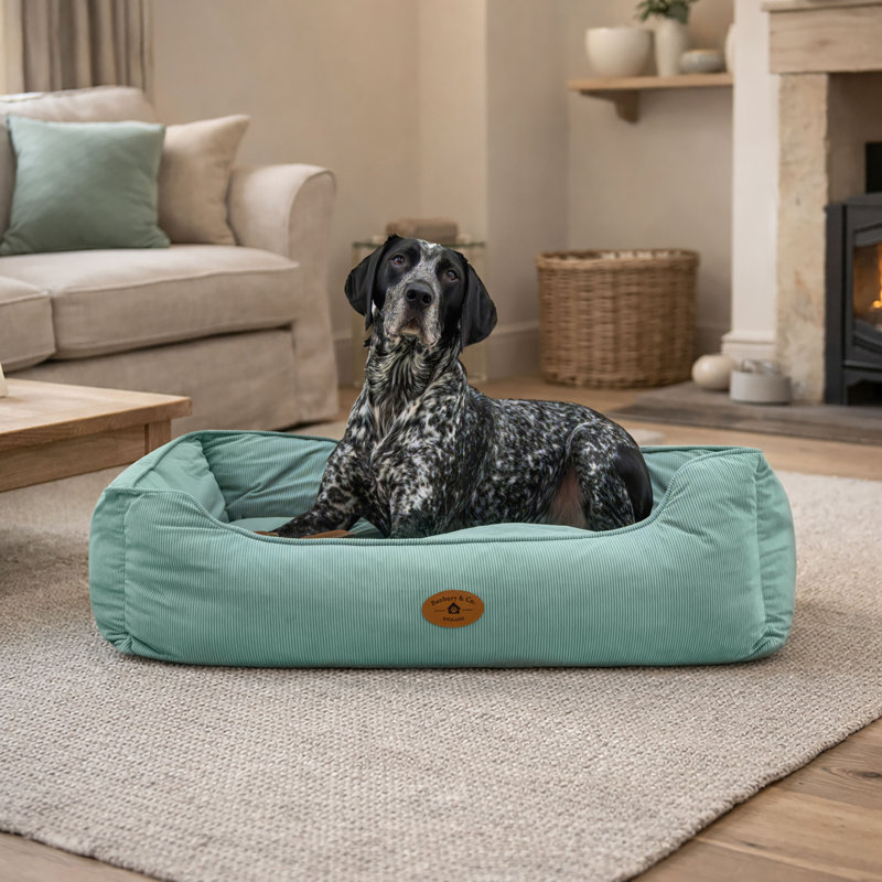 Corduroy Pet Bed, 22cm H x 64cm W x 50cm D