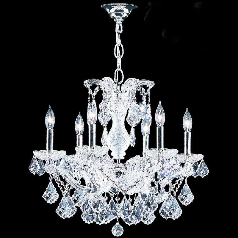 Maria Theresa Grand 6 - Light Chandelier, Clear, Swarovski Strass