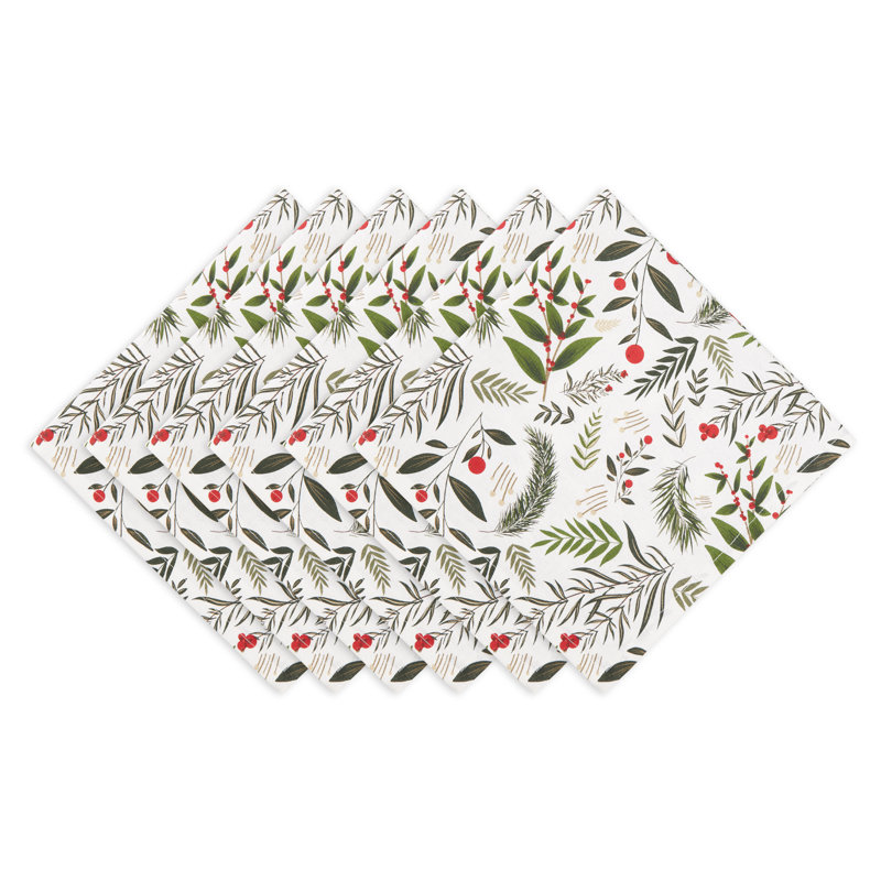 100% Cotton Floral Square Napkin