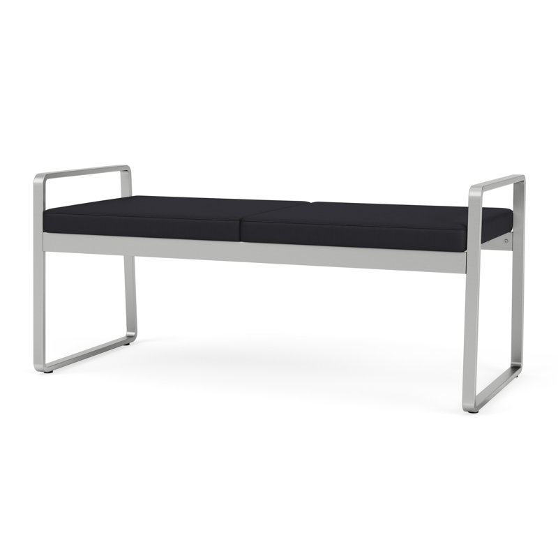 Banc en métal Gansett, Argent, Noir Patriot Plus - nettoyez le vinyle avec un lin
