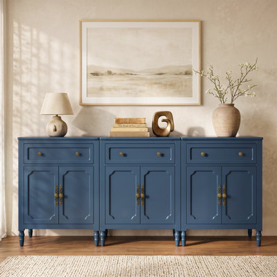 Buffet de 99 pouces avec portes et tiroirs
