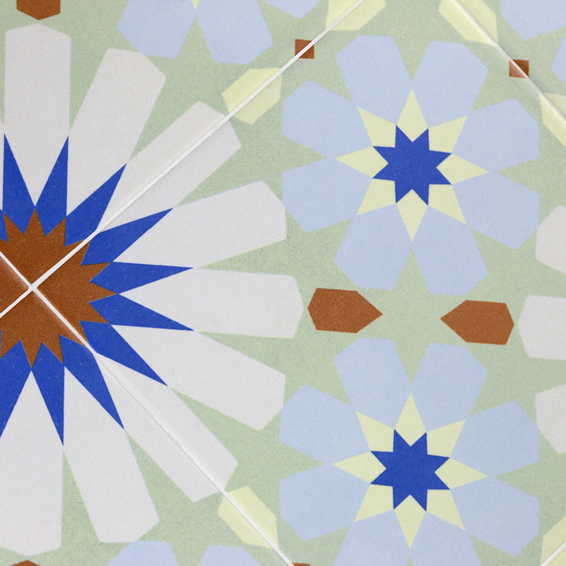Anabella 9" x 9" Porcelain Field Tile in Uffizi