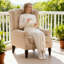 Chaise longue capitonnée