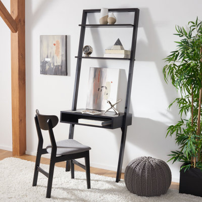 Alanood Solid Wood Top Metal Base Leaning / Ladder Desk
