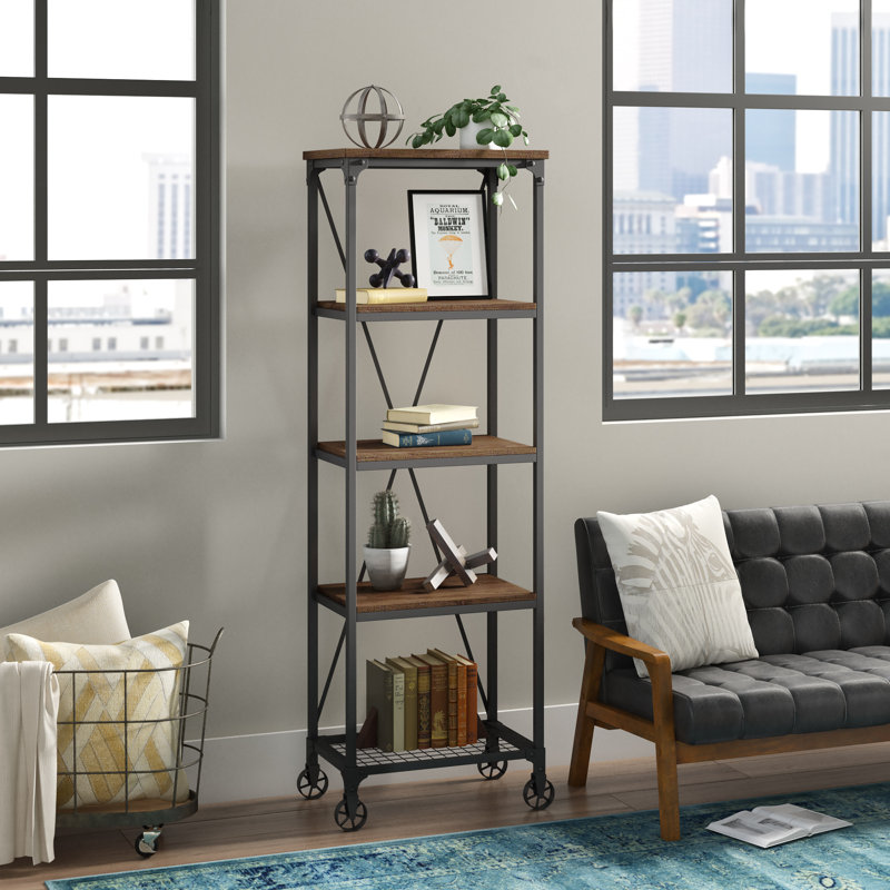 Jaoquim Bookcase, (4 Shelves) 75" H x 26" W x 15" D