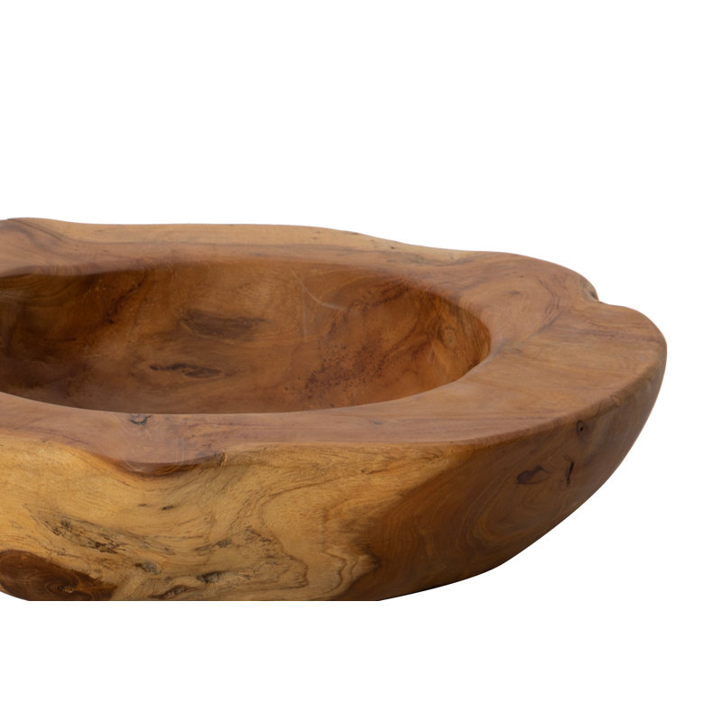 Gentiane Handmade Solid Wood Decorative Bowl