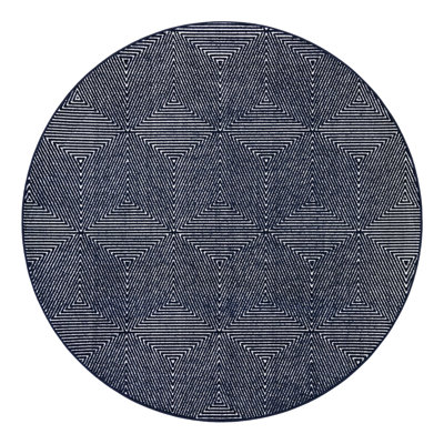 Sabrina Soto Prism Indoor/Outdoor Rug Navy Blue