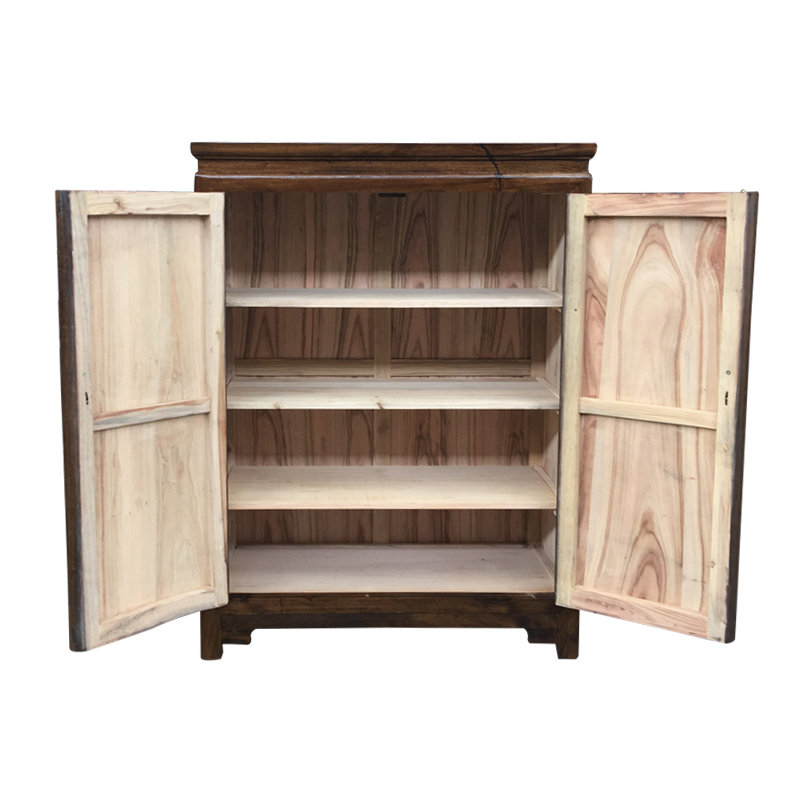 16 Pair Solid Wood Shoe Storage Cabinet