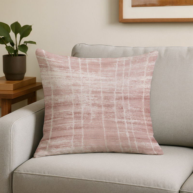 Indoor and Outdoor Throw Pillow, Square 20", Gray Abstract 22