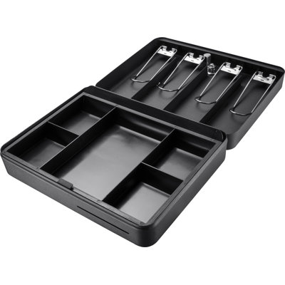 12" STANDARD FOLD-OUT CASH BOX W/ KEY LOCK