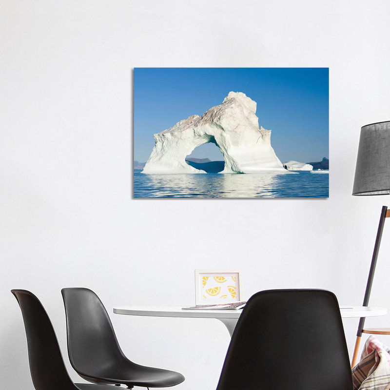 Icebergs In The Uummannaq Fjord System, Northwest Greenland, Denmark by Martin Zwick - Wrapped Canvas Print