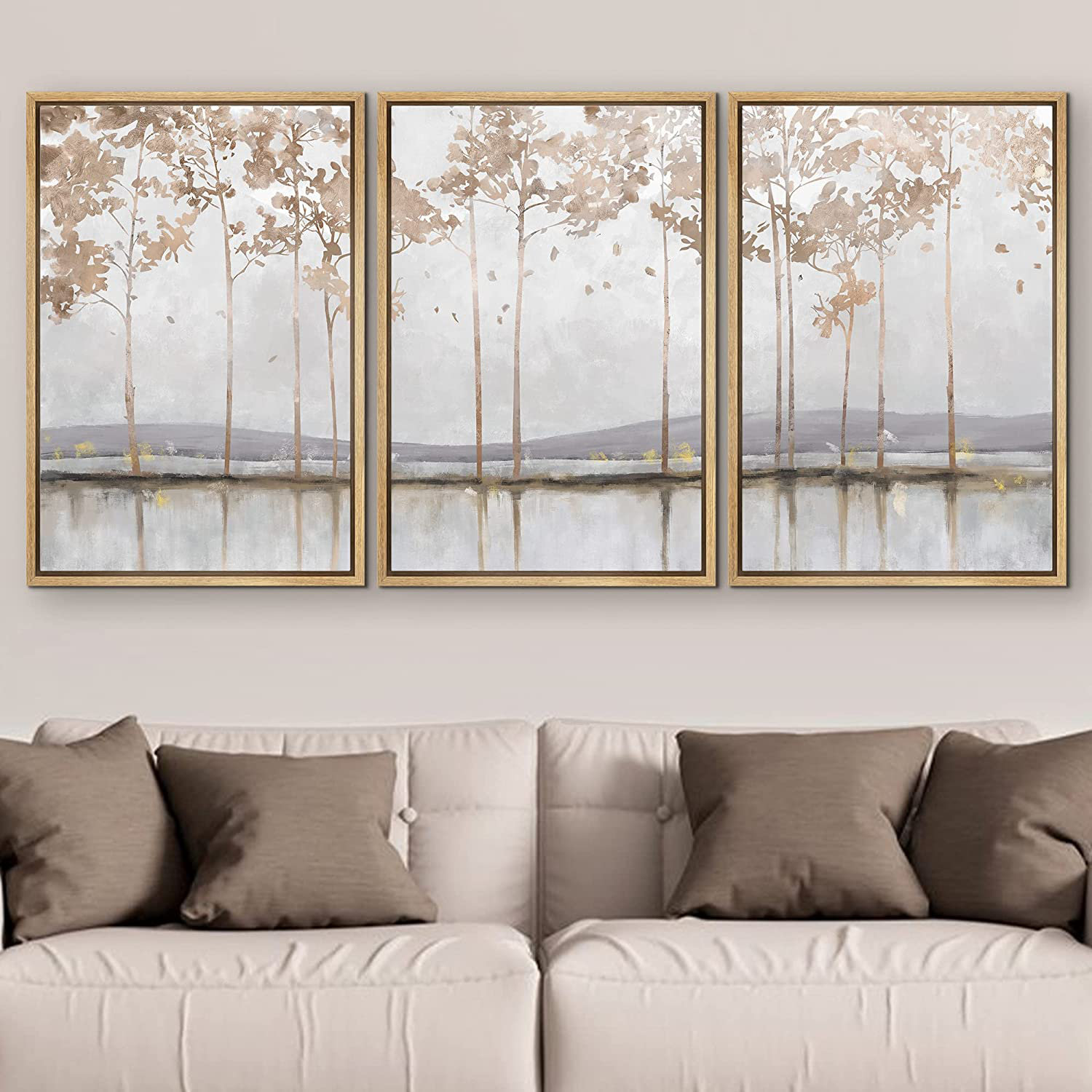 SIGNLEADER " SIGNLEADER Framed Canvas Print Wall Art Set Pastel ...