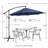 Walburn 120'' Lighted Cantilever Umbrella