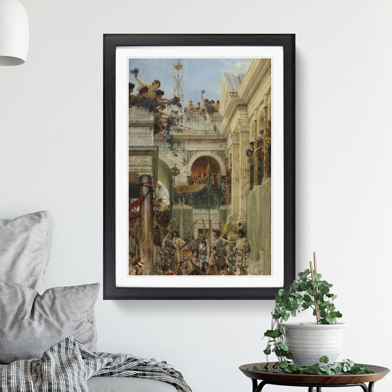 Spring by Lawrence Alma-Tadema - Picture Frame Painting, Black, 48cm H x 36cm W x 2cm D