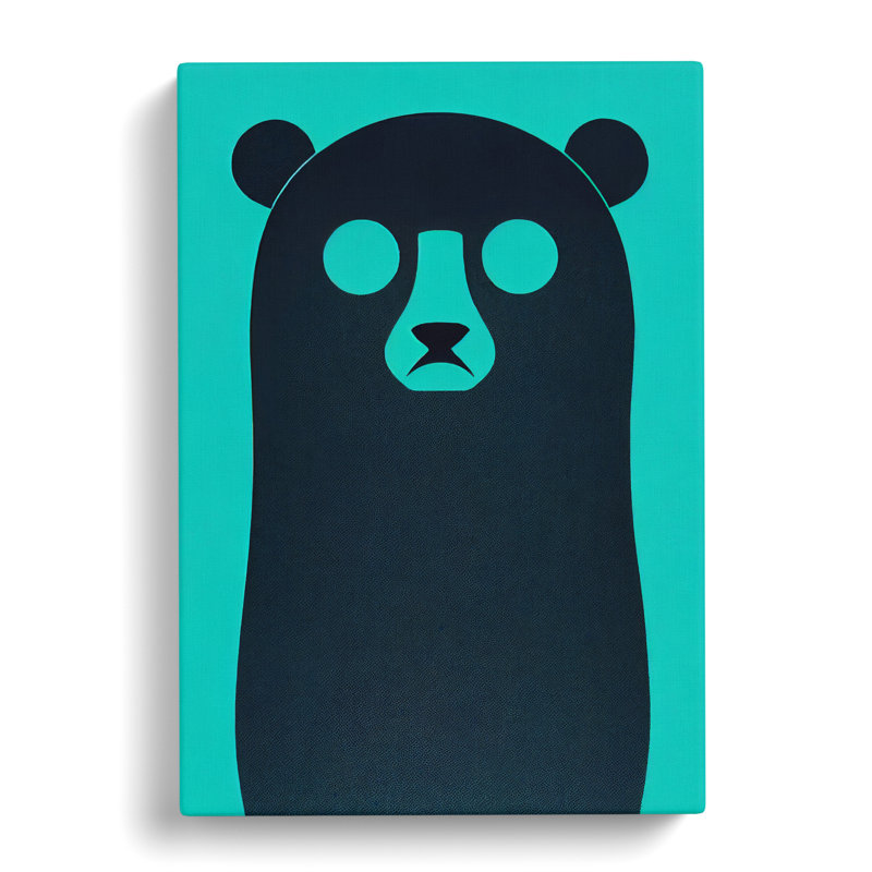 CAN-V0523-204X Bear Conceptual Art 1 Piece Wrapped Canvas Wall Art, 50cm H x 35cm W