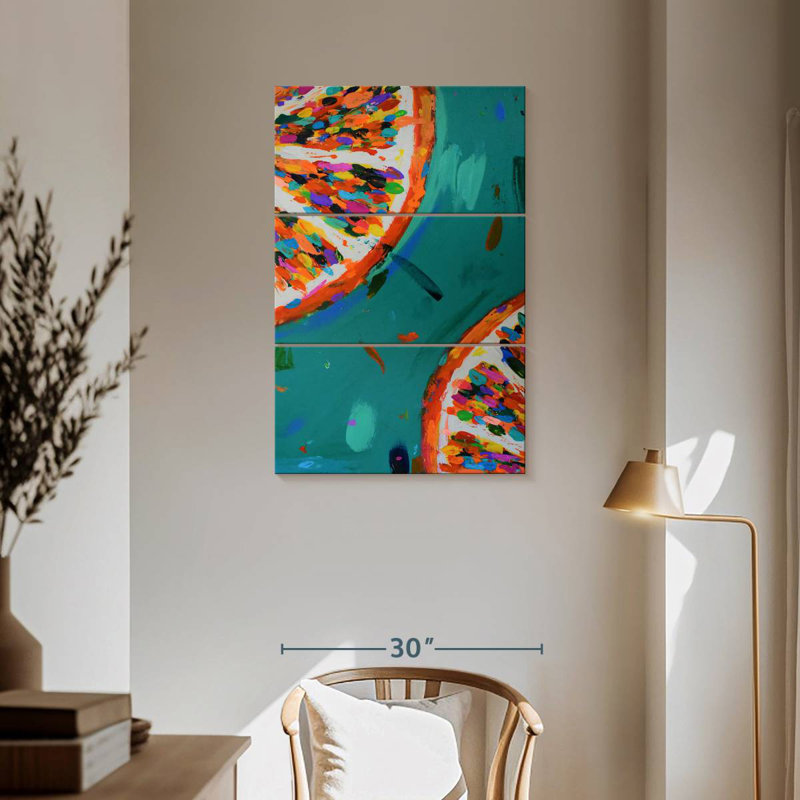 Yarlin Two Oranges, 57" H x 36" W