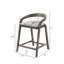 Tabouret de comptoir rembourré en bois Gurnaik-107848127-107848128